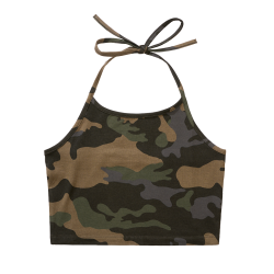 D&eacute;bardeur Brandit coupe femme en jersey simple bretelles - Dark Camo / XL