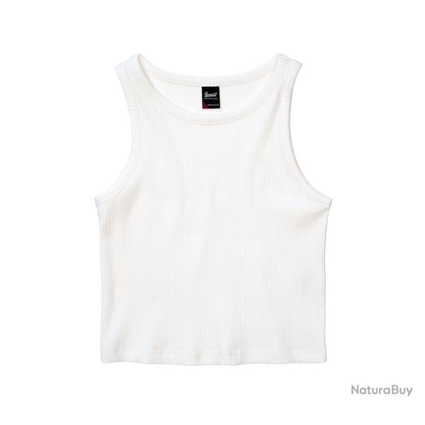 D�bardeur Brandit Ela coupe femme en maille c�tel�e - Blanc / XL