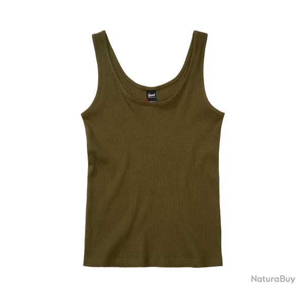 D�bardeur Brandit Mya coupe femme en maille c�tel�e - Vert olive / L