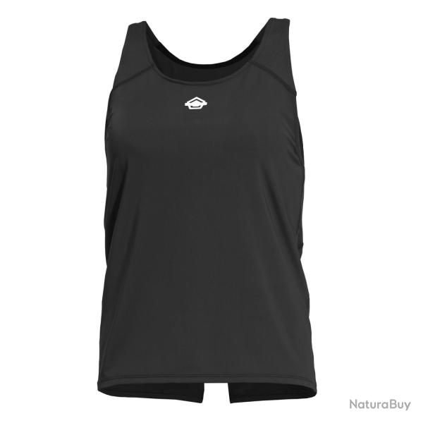 D�bardeur femme Pentagon Aria dos ouvert maille polyester - Noir / XS