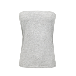 D&eacute;bardeur jupe Brandit deux en un en coton &eacute;lasthanne certifi&eacute; - Gris chin&eacute; / L