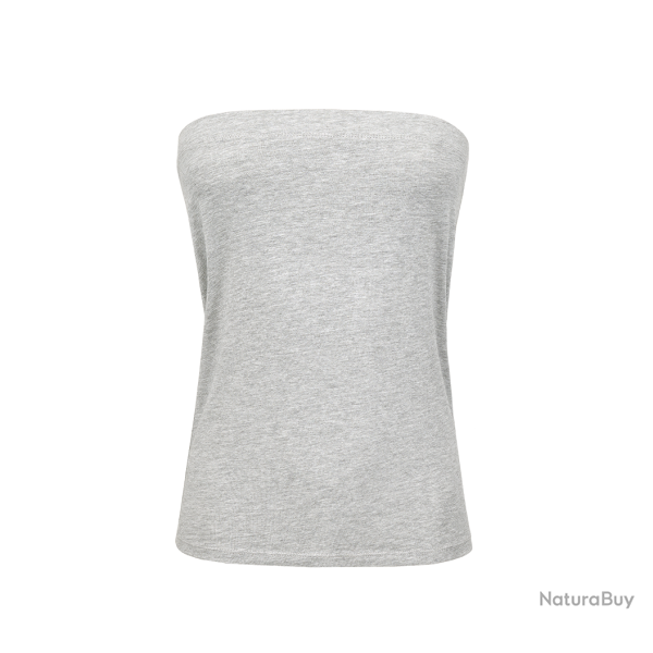D�bardeur jupe Brandit deux en un en coton �lasthanne certifi� - Gris chin� / L