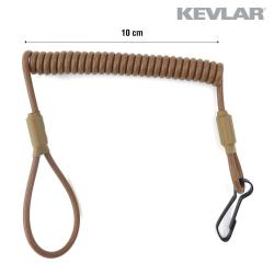 Dragonne d'arme de poing &agrave; c&acirc;ble en Kevlar masse de 20 g - Coyote