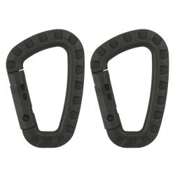 Duo de mousquetons OPEX en polym&egrave;re 85 x 56 mm pour accrochage - Ranger Green