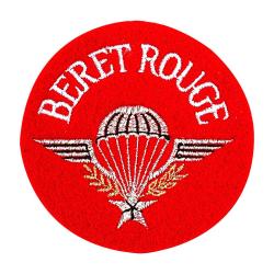 &Eacute;cusson brod&eacute; Ares b&eacute;ret rouge insigne de tradition - Rouge
