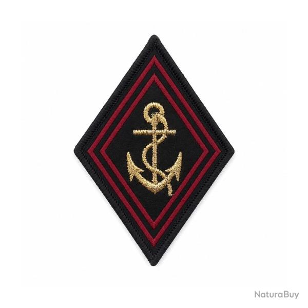 �cusson brod� losange Troupes de Marine 60 x 80 mm dos - Autre