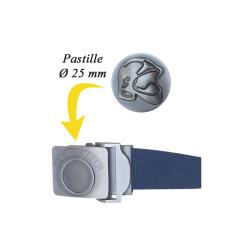 &Eacute;cusson de ceinture casque Sapeur-Pompier en m&eacute;tal 25 mm - Autre