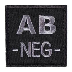 &Eacute;cusson de groupe sanguin AB n&eacute;gatif Ares brod&eacute; - Noir
