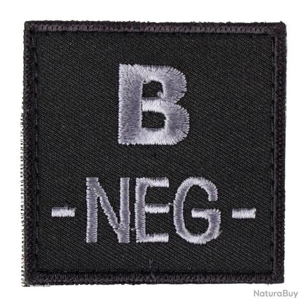 �cusson de groupe sanguin B n�gatif Ares brod� - Noir