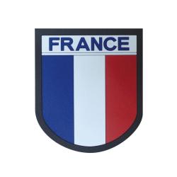 &Eacute;cusson drapeau France en silicone &agrave; bordure contrast&eacute;e - Autre