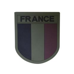 &Eacute;cusson drapeau France en silicone basse visibilit&eacute; 75 x 65 mm - Autre