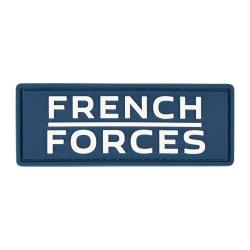 &Eacute;cusson French Forces Ares en PVC souple &agrave; dos auto-agrippant - Bleu