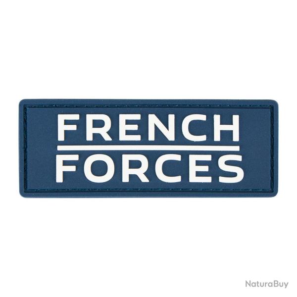 �cusson French Forces Ares en PVC souple � dos auto-agrippant - Bleu