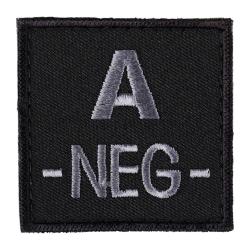 &Eacute;cusson groupe sanguin A n&eacute;gatif Ares brod&eacute; - Noir