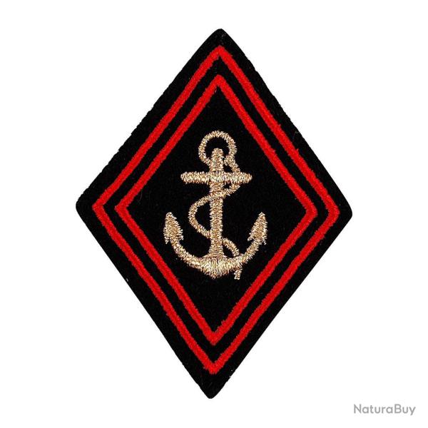 �cusson losange dor� des troupes de marine Ares � dos - Bleu TDM