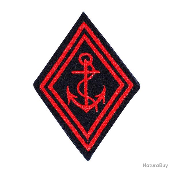 �cusson losange rouge des troupes de marine Ares � dos - Bleu TDM