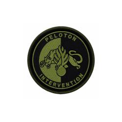 &Eacute;cusson Patrol Equipement Peloton d'intervention rond 8 cm - Vert / Brode Basse Visibilite
