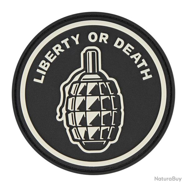 �cusson rond Ares Liberty or Death en PVC souple 8 cm � dos - Autre