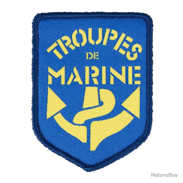 �cusson tiss� Ares des troupes de marine � dos auto-agrippant - Bleu marine