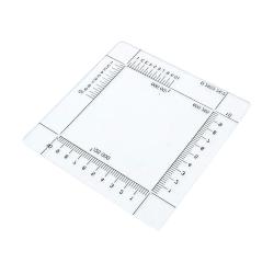 &Eacute;querre de report de points Ares en plexiglas 50 mm gradu&eacute;e - Autre