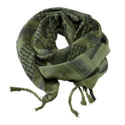 Foulard Brandit Shemagh - Vert olive / Noir