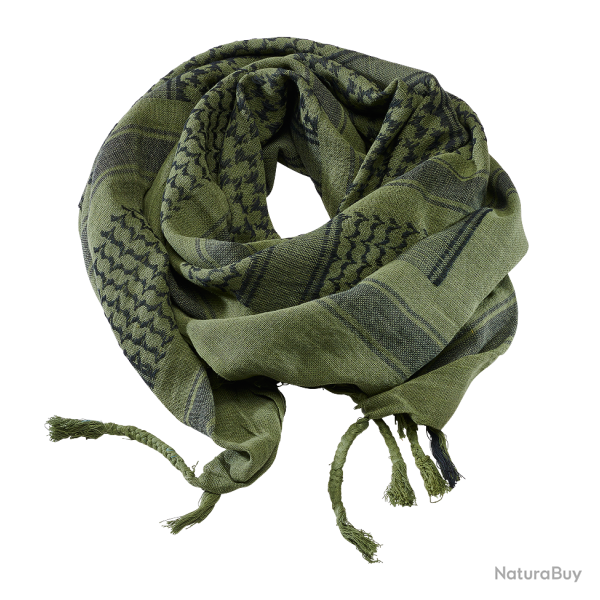 Foulard Brandit Shemagh - Vert olive / Noir