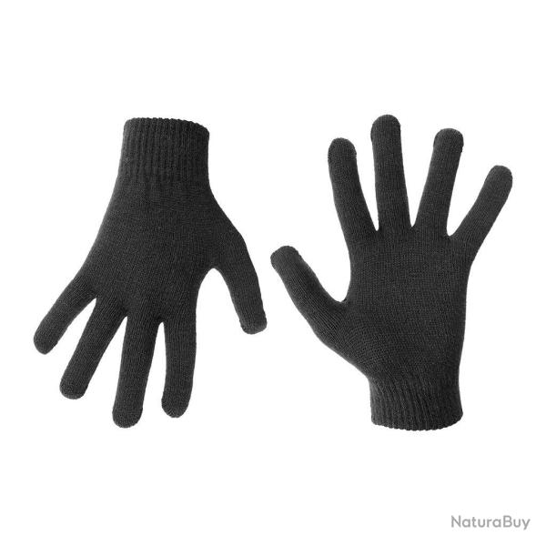 Gants Ares en acrylique taille unique pour le port courant - Noir