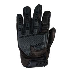 Gants coqu&eacute;s Ares Tactique Pro paume cuir dos - Noir / L