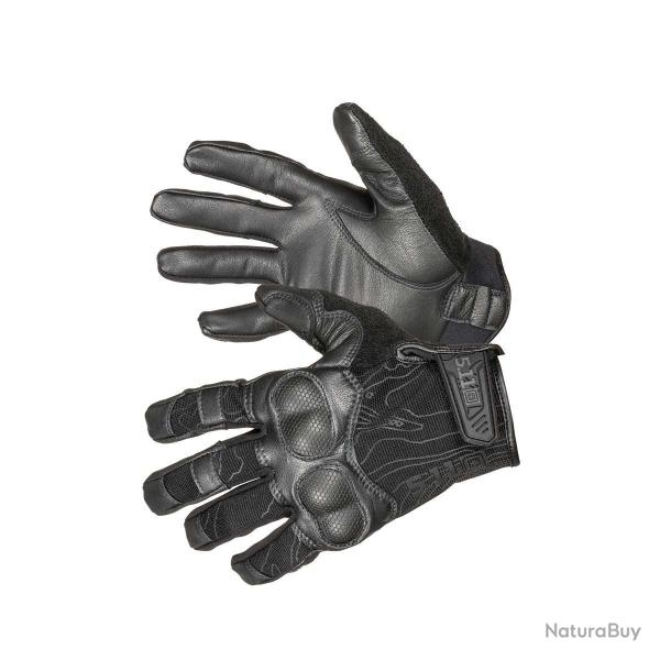 Gants de combat Hard Times 2 5.11 Tactical en cuir certifi�s - Noir / S
