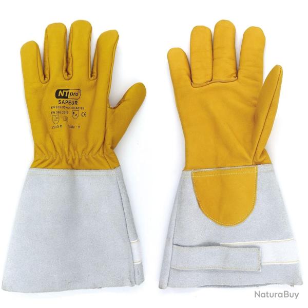 Gants de soudeur cuir fleur de bovin hydrofuge - Autre / 10