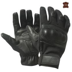Gants tactiques &agrave; coques rigides paume cuir rembourr&eacute;e - Autre / S