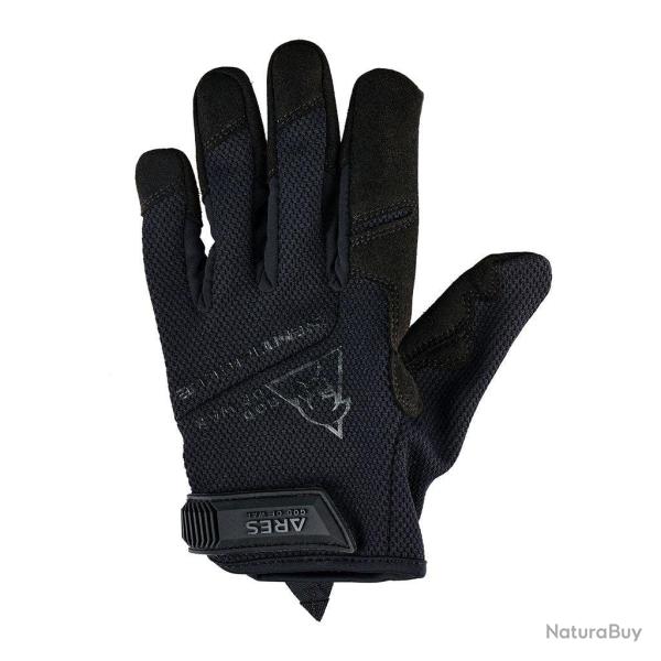 Gants tactiques Ares Sentinelle Mesh paume microfibre Nash - Noir / S