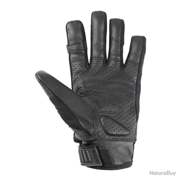 Gants tactiques Ares X-Pro-S dos en maille a�r�e paume cuir - Noir / XL