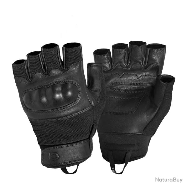 Gants tactiques Pentagon Stinger Short cuir et polyamide - Noir / 3XL