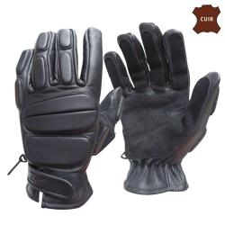 Gants tactiques SWAT en cuir de vache renforts mousse sur dos - Autre / 2XL