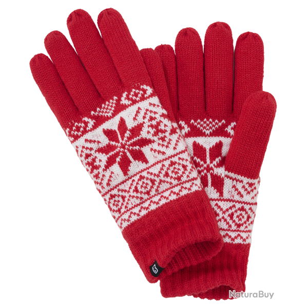 Gants tricot Brandit Snow Gloves doublure 3M Thinsulate - Rouge / M