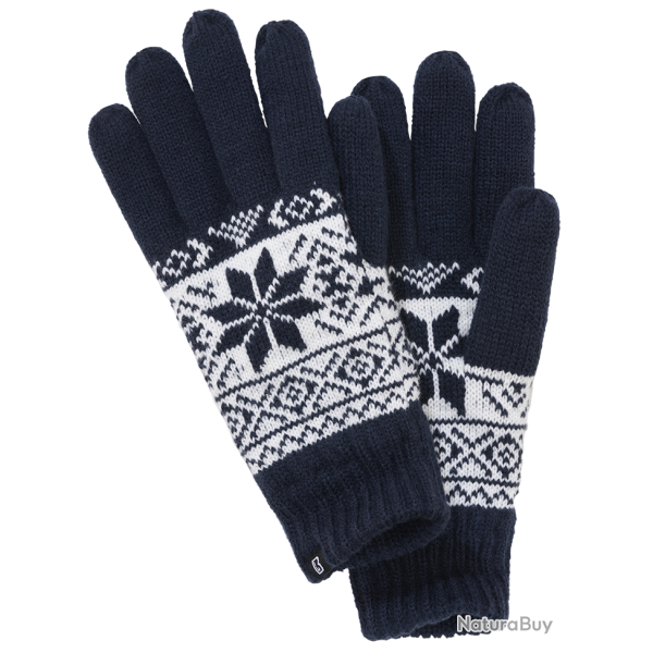 Gants tricot Brandit Snow Gloves doublure 3M Thinsulate - Bleu Marine / L