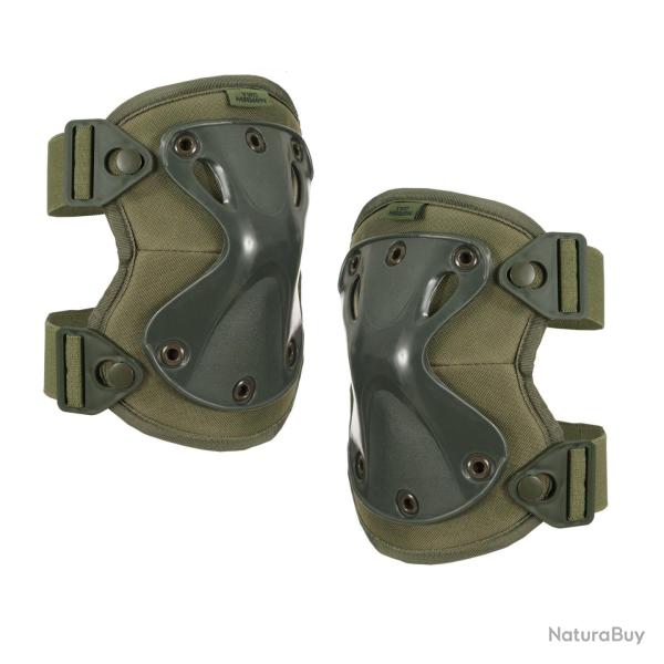 Genouill�res tactiques Tac Maven Tibia � coque TPU souple - Vert olive