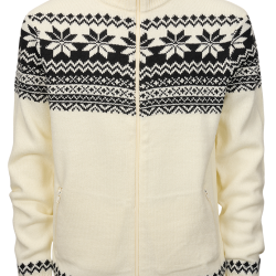 Gilet Brandit Norwegian Cardigan maille polyacrylique - Blanc / 2XL