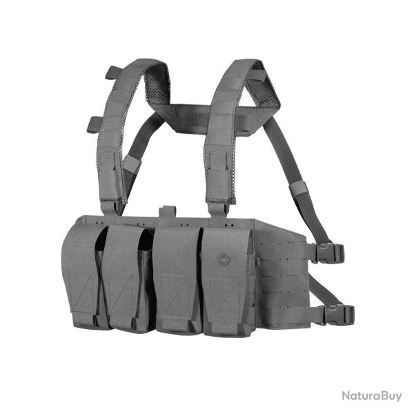 Gilet chest rig Pentagon Amina Hybrid Recon en Cordura 500D - Gris loup / Taille unique
