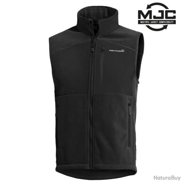 Gilet polaire Pentagon Athos 2.0 polyester 320 g/m� poche - Noir / L