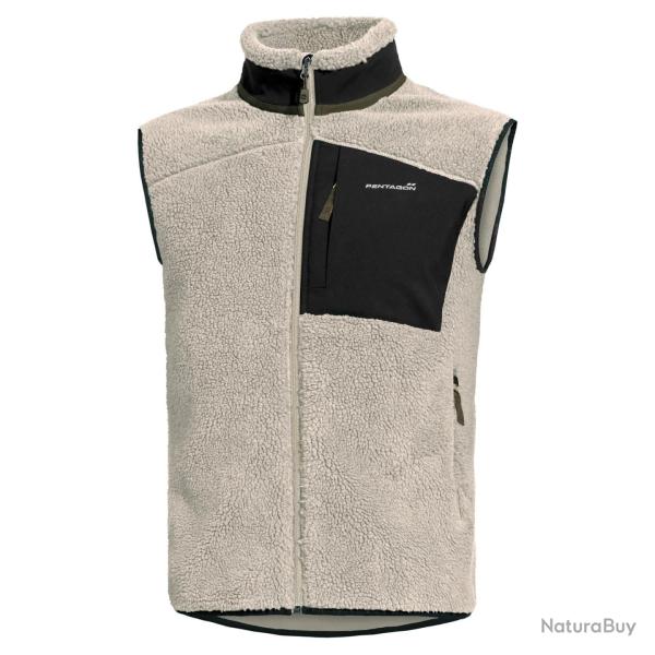 Gilet polaire Pentagon Summit Sherpa polyester 450 g/m� - Tan d�sert / XL