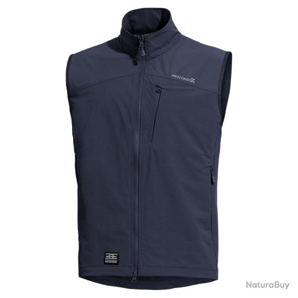 Gilet softshell Pentagon Elite en nylon �lasthanne extensible - Bleu nuit / XL