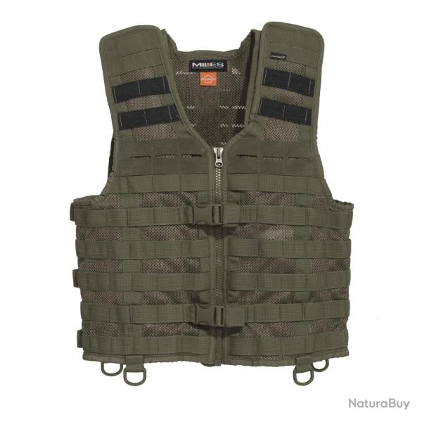 Gilet tactique Pentagon Thorax Molle en maille rigide - RAL7013 / Taille unique