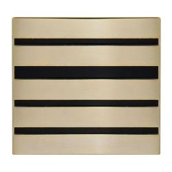 Grade de calot m&eacute;tal Boussemart colonel et commandant insigne - Or