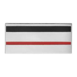 Grade de calot m&eacute;tal Boussemart commandant lieutenant et major - Argent