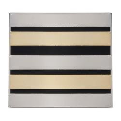 Grade de calot m&eacute;tal Boussemart lieutenant-colonel - Argent