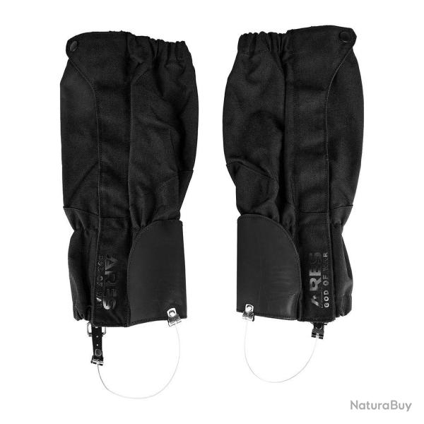Gu�tres Ares � c�ble de r�glage en acier crochet de lacet - Noir