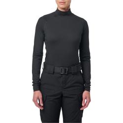 Haut Mock Neck 5.11 Tactical femme en jersey extensible - Noir / L