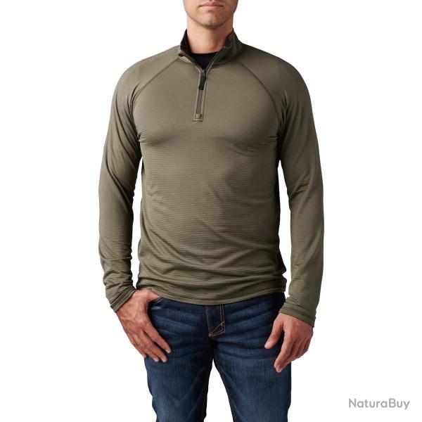 Haut Stratos quart de glissi�re 5.11 Tactical col doubl� - Coyote / 2XL